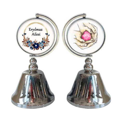 Family Themed Collectible Souvenir Metal Bell 44x90 mm - 2