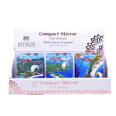 Fethiye Themed Custom Printed Rectangle Pocket Mirror - 3