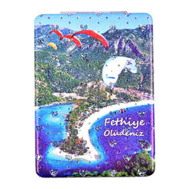 Fethiye Themed Custom Printed Rectangle Pocket Mirror - 4