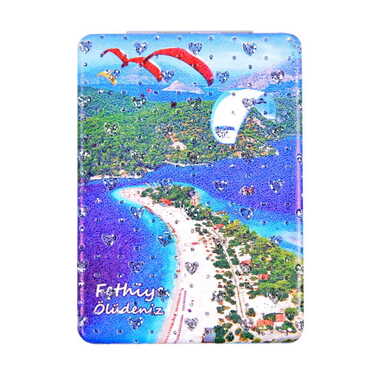 Fethiye Themed Custom Printed Rectangle Pocket Mirror - 5