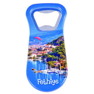 Fethiye Themed Customised Uv Printed Plastic Base Plastic Base Bottle Opener 95x43 mm - 7