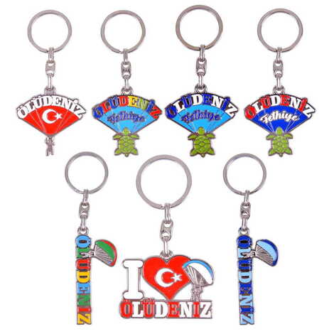 Fethiye Themed Metal Customised Enamel Keychain - 2