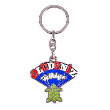 Fethiye Themed Metal Customised Enamel Keychain - 3