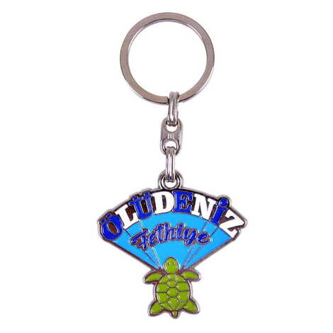 Fethiye Themed Metal Customised Enamel Keychain - 4