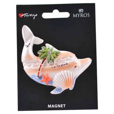 Fethiye Themed Polyester Backing Carded Stoned And Nacrous Fridge Magnet - 4