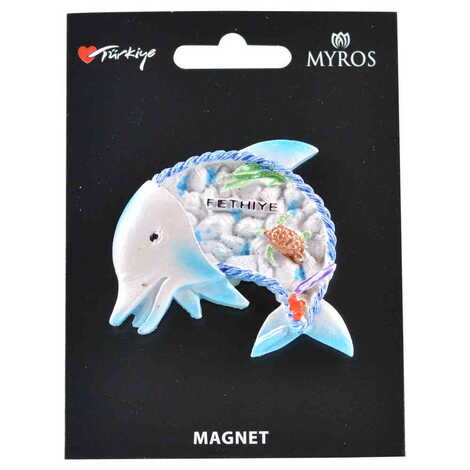 Fethiye Themed Polyester Backing Carded Stoned And Nacrous Fridge Magnet - 7