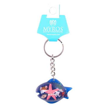 Fish Themed Customised Transparent Polyester Keyring - 4