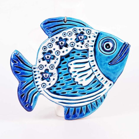 Fish Themed Nautical Ceramics Fifth Size Wall Hanging - 2