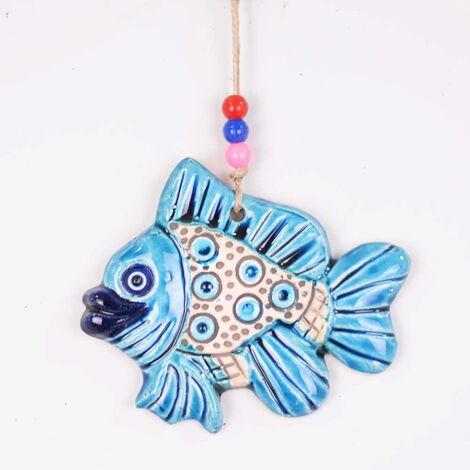 Fish Themed Nautical Ceramics First Size Wall Hanging - 3