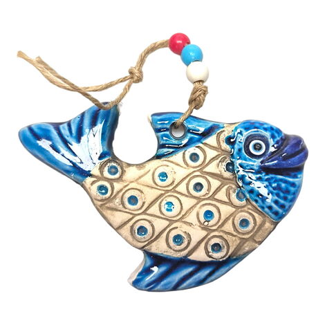 Fish Themed Nautical Ceramics First Size Wall Hanging - 5