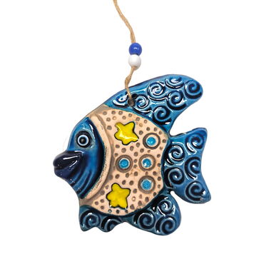 Fish Themed Nautical Ceramics First Size Wall Hanging - 6