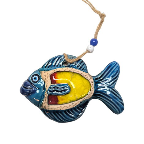 Fish Themed Nautical Ceramics First Size Wall Hanging - 8