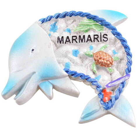 Fish Themed Polyester Stoned And Nacrous Fridge Magnet - 4