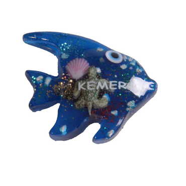 Fish Themed Transparent Polyester Photo Fridge Magnet - 3