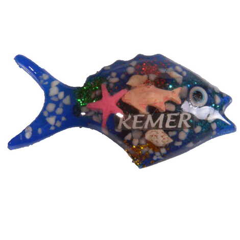 Fish Themed Transparent Polyester Photo Fridge Magnet - 8