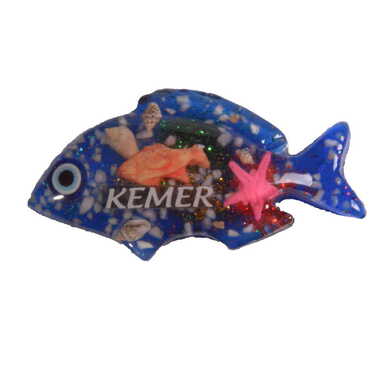 Fish Themed Transparent Polyester Photo Fridge Magnet - 9