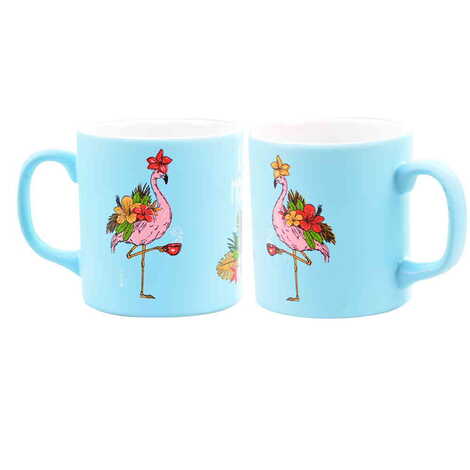 Flamingo Themed Ceramic Custom Printed Mug - 6