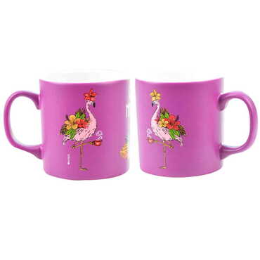 Flamingo Themed Ceramic Custom Printed Mug - 7