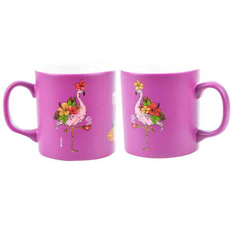 Flamingo Themed Ceramic Custom Printed Mug - 7