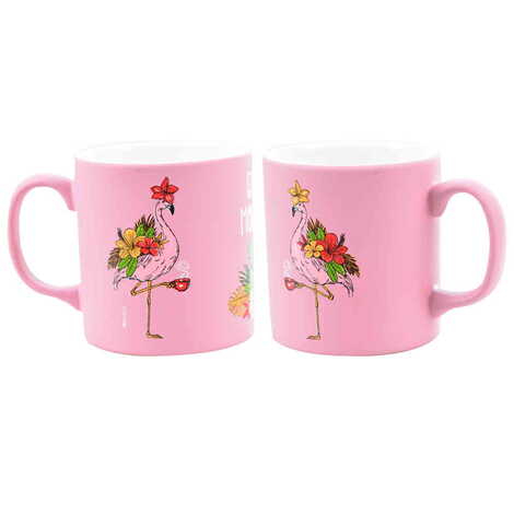 Flamingo Themed Ceramic Custom Printed Mug - 11