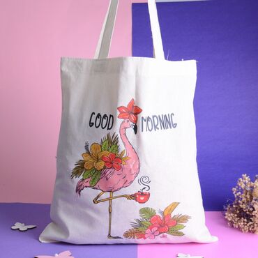 Flamingo Themed Tote Bag - Myros