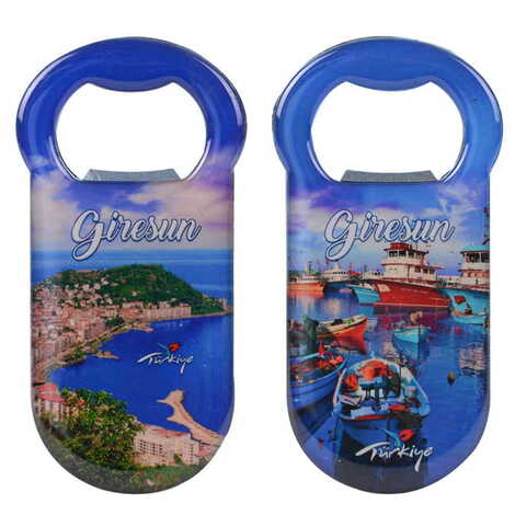 Giresun Themed Customizable Metal Magnetic Bottle Opener 90x45 mm - 3