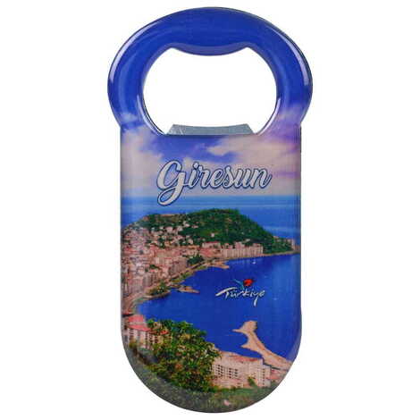 Giresun Themed Customizable Metal Magnetic Bottle Opener 90x45 mm - 4