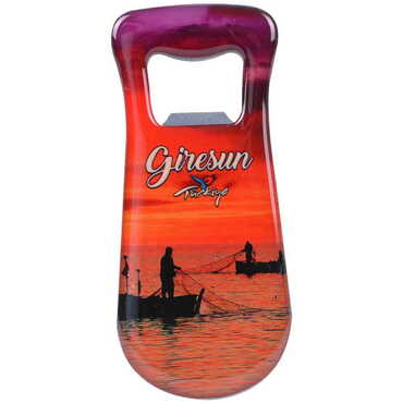 Giresun Themed Customizable Metal Magnetic Bottle Opener 95x42 mm - 4