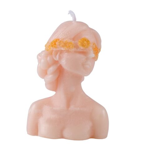 Girl With Flower Eyes Shaped Candle - 4