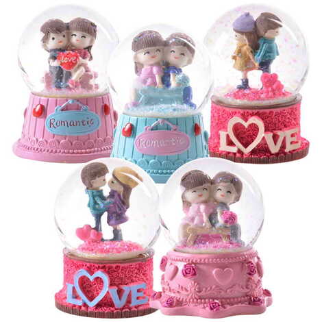 Glass Polyester Globe Love No:21 Medium Size - 2