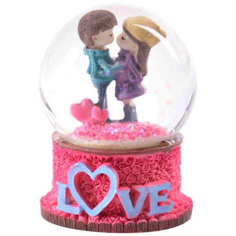 Glass Polyester Globe Love No:21 Medium Size - 3