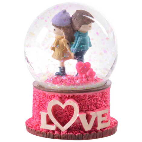 Glass Polyester Globe Love No:21 Medium Size - 4