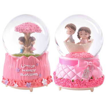 Glass Polyester Snow Globe No:34 Big Size - 2