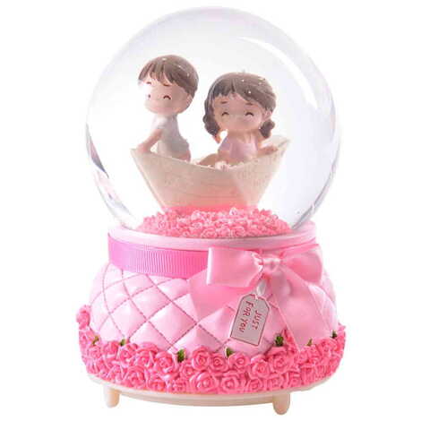 Glass Polyester Snow Globe No:34 Big Size - 4