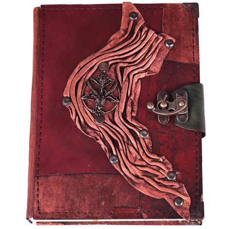 Goat Themed Medium Leather Notebook - 9