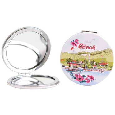 Gocek Themed Custom Printed Round Pocket Mirror - 3