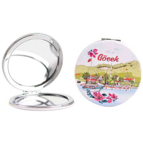 Gocek Themed Custom Printed Round Pocket Mirror - 3