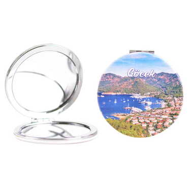 Gocek Themed Custom Printed Round Pocket Mirror - 5