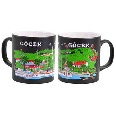 Gocek Themed Customised Serigraphy Printed Ceramic Mug 82x90 mm - 7