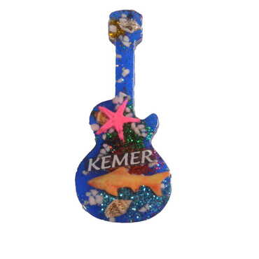 Guitar Themed Transparent Polyester Photo Fridge Magnet - 3