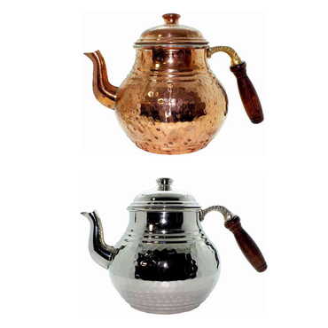 Handmade Turkish Copper Tea Pot No:3 - 2