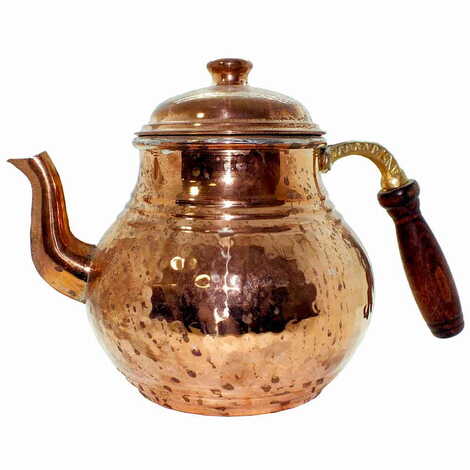 Handmade Turkish Copper Tea Pot No:3 - 3