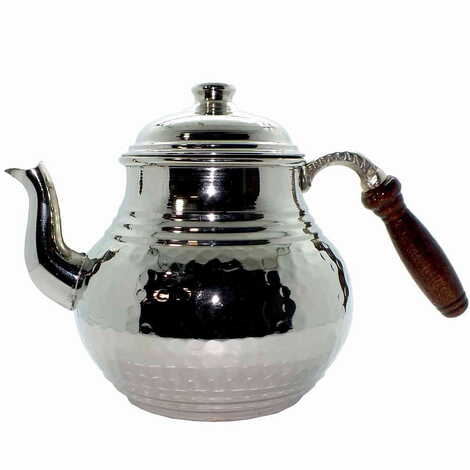 Handmade Turkish Copper Tea Pot No:3 - 4