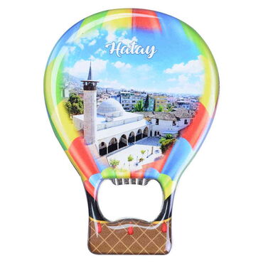 Hatay Themed Baloon Shaped Metal Magnetic Bottle Opener 102x73 mm - 4