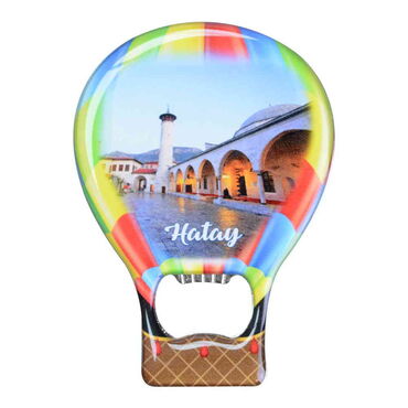 Hatay Themed Baloon Shaped Metal Magnetic Bottle Opener 102x73 mm - 5