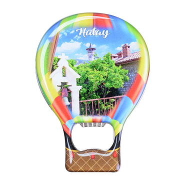 Hatay Themed Baloon Shaped Metal Magnetic Bottle Opener 102x73 mm - 6