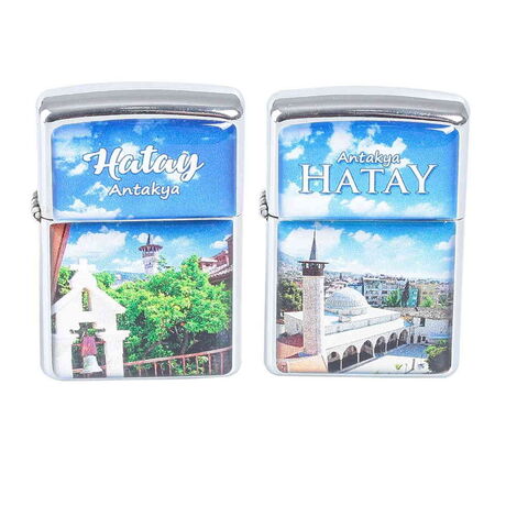 Hatay Themed Custom Printed Metal Gasoline Lighter - 2