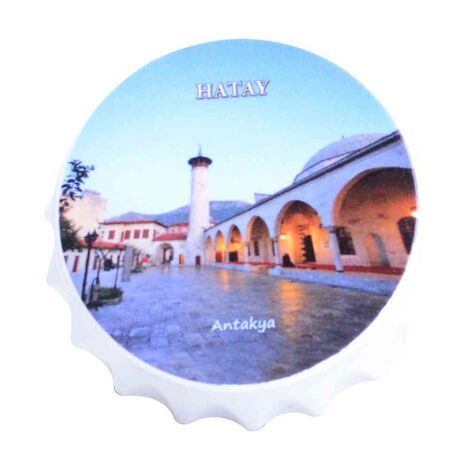 Hatay Themed Customised UV Printed Bottle Cap Shaped Plastic Base Bottle Opener 58x15 mm - 5