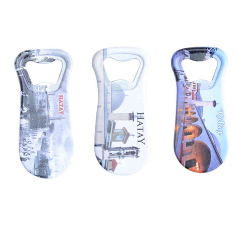 Hatay Themed Customised Uv Printed Plastic Base Plastic Base Bottle Opener 95x43 mm - 3