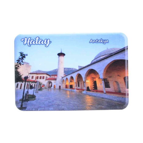 Hatay Themed Customised UV Printed Plastic Base Rectangle Fridge Magnet 80x50 mm - 4